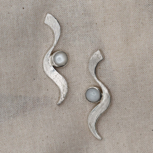 Moon Wave Earrings