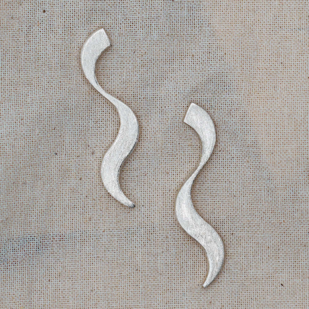 Boucles d'oreilles Ondine en argent
