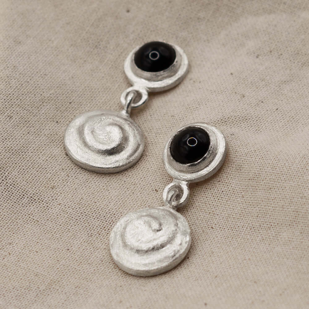 Boucles d'oreilles Positives noires