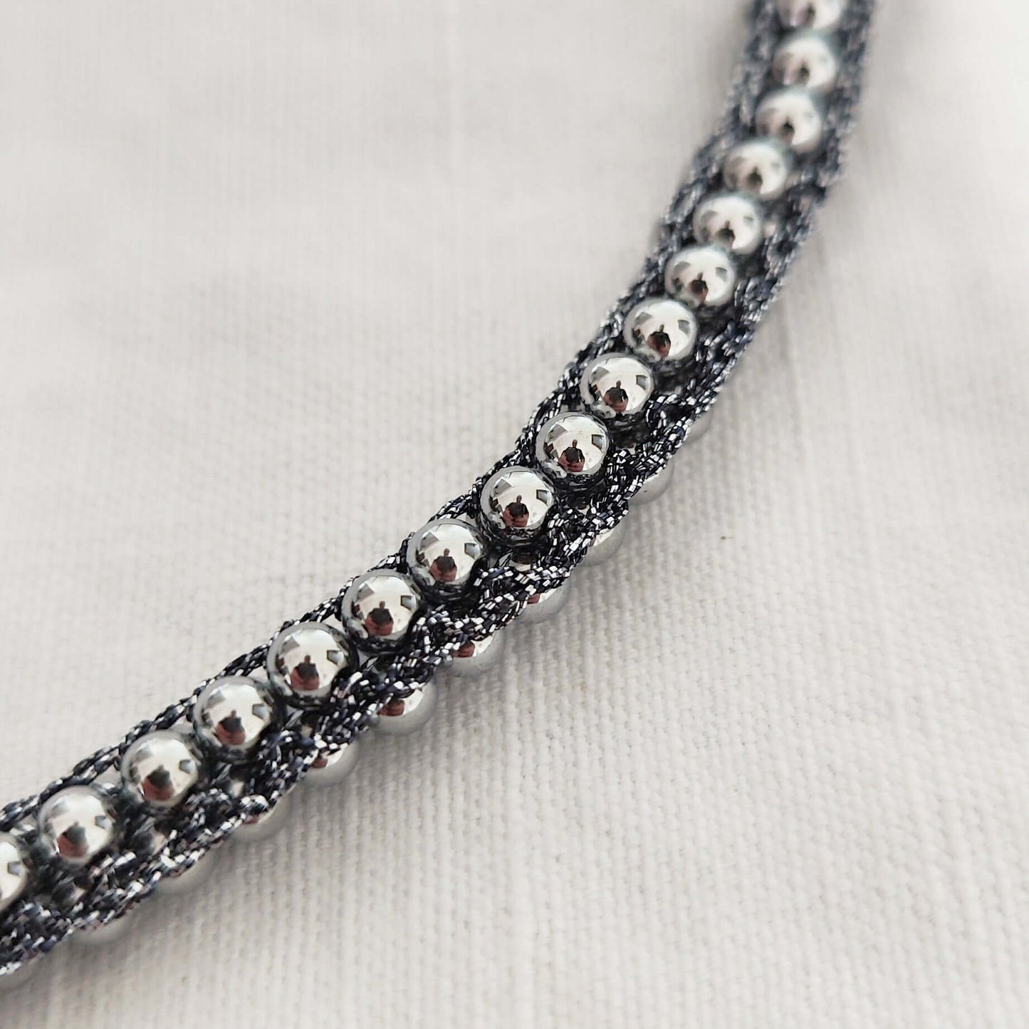 Collier hématite foncée