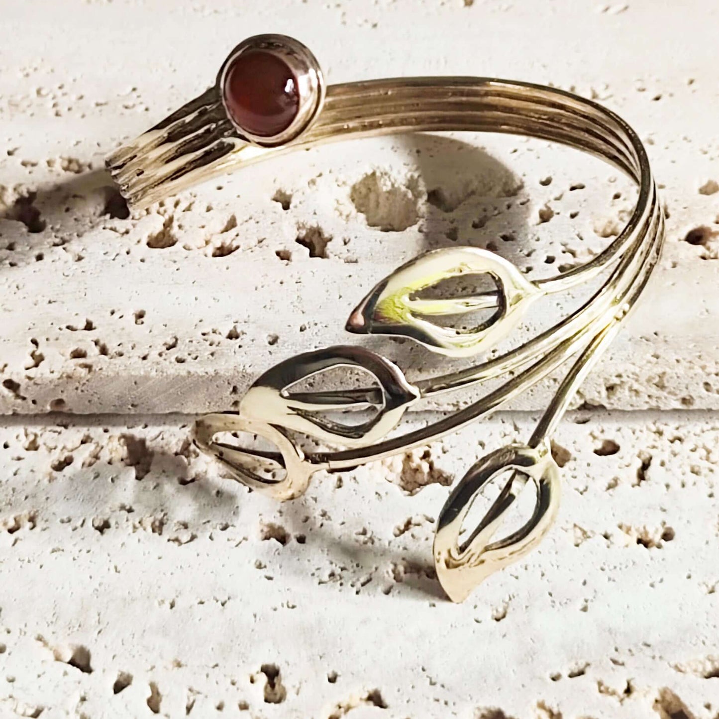 Bracciale in bronzo con corniola Ellenico - Milady Gioielli
