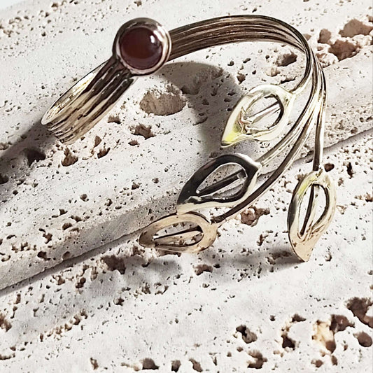 Bracciale in bronzo con corniola Ellenico - Milady Gioielli