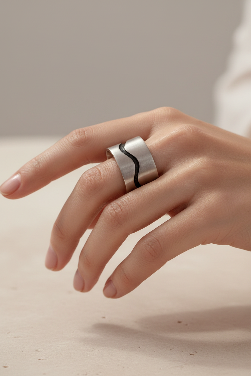 Anello Andromeda indossato — donna