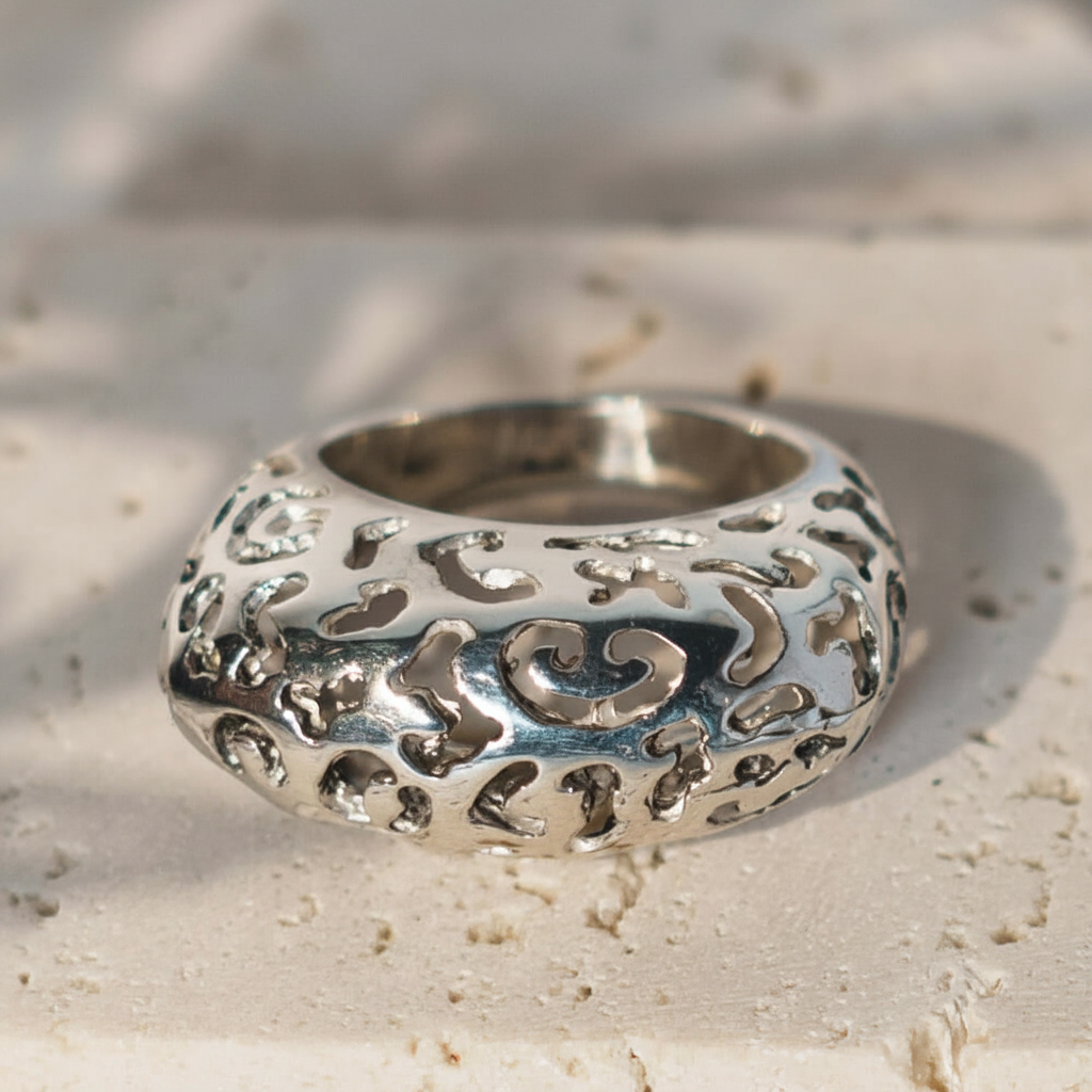 Anello Damasco — vista frontale luminosa