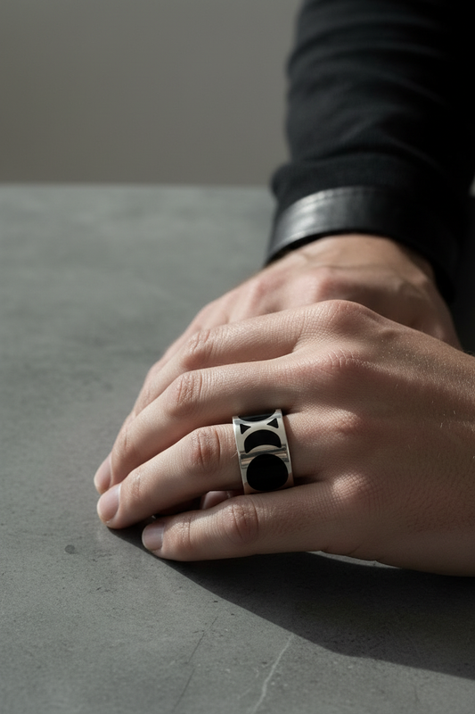 Anello indossato – uomo