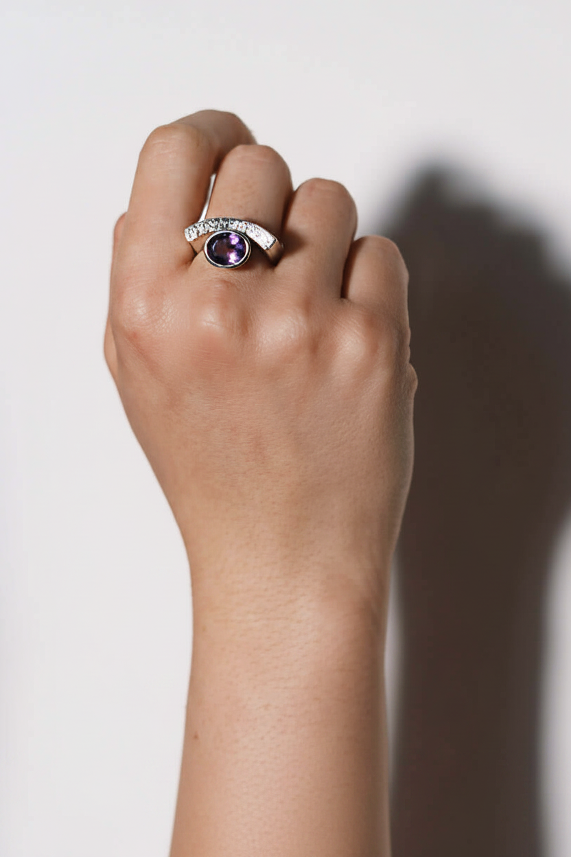 Anello Livia indossato
