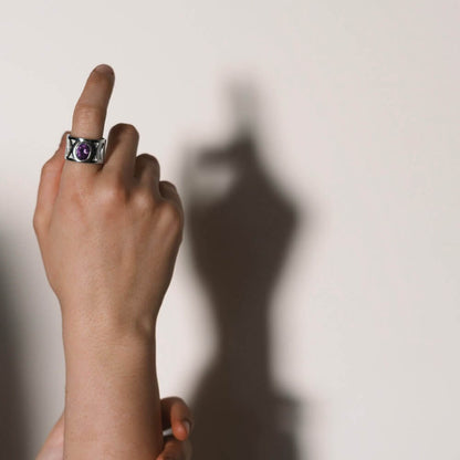 Anello Viola nella tua mano fra le tue dita come nel tuo cuore- Milady Gioielli