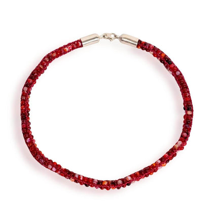 Collana Agata Fucsia Striata - Milady Gioielli