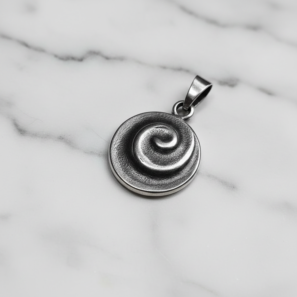 Pendente Spiral argento brillante