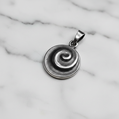 Pendente Spiral argento brillante