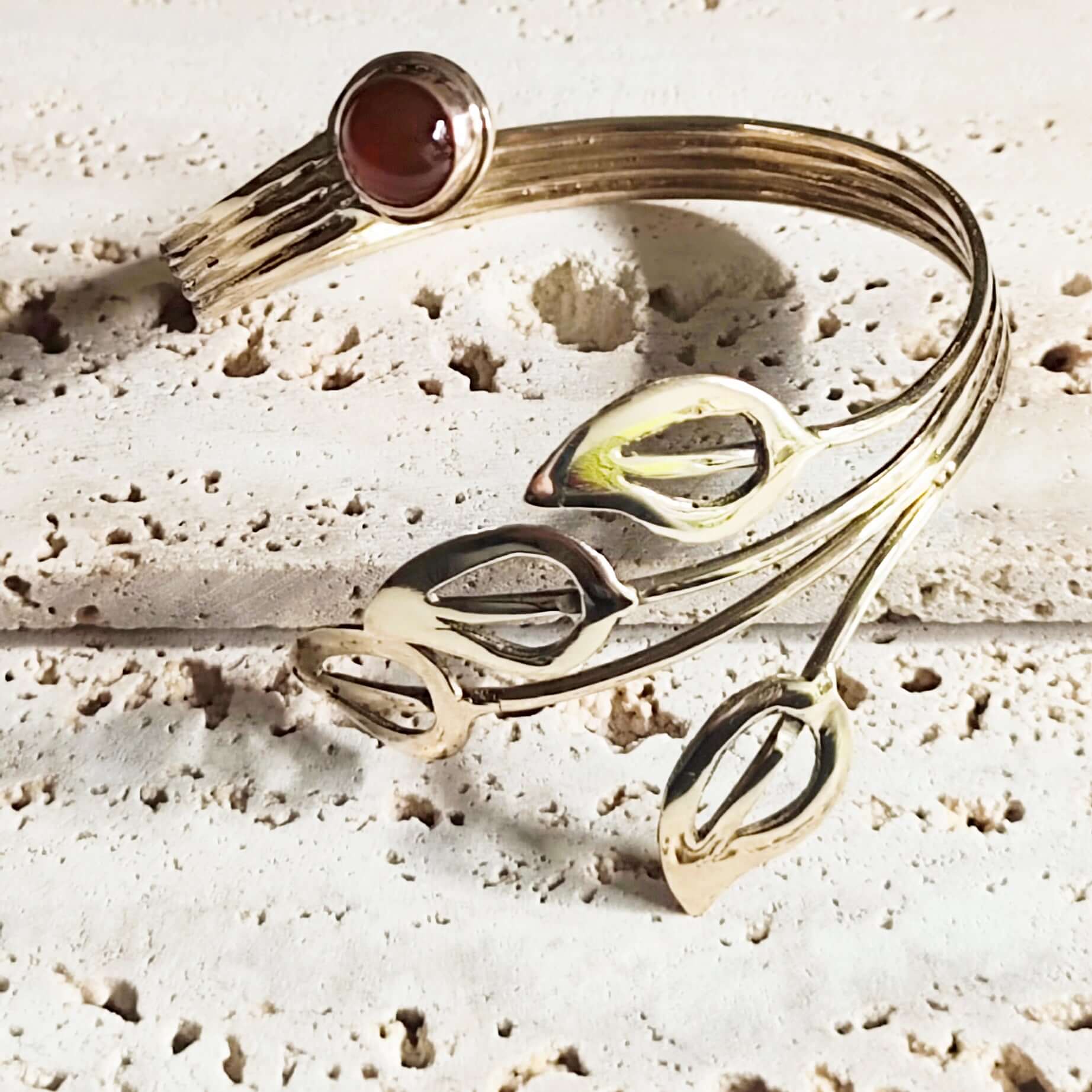 Bracciale in bronzo con corniola Ellenico - Milady Gioielli